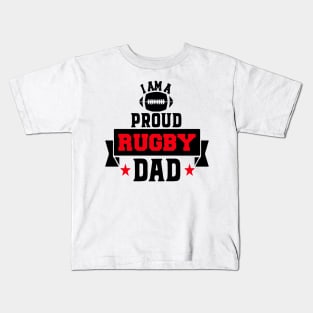 Proud Rugby Dad Kids T-Shirt